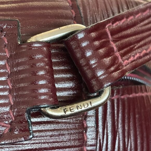 Fendi Vintage 1985 Monogram Leather Shoulder Bag - Picture 12 of 16